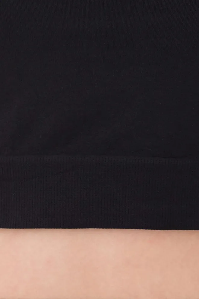 Топ з коротким рукавом та круглим вирізом CROP T-SHIRT Giulia (nero), чорний