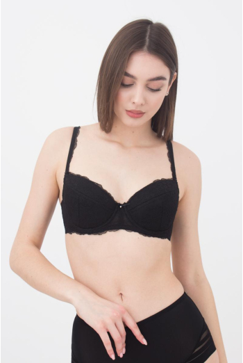 Бюстгальтер кружевной с формованной чашкой Camilla 1212/01 N Giulia (black), черный Бюстгальтер кружевной с формованной чашкой Camilla 1212/01 N Giulia (black), черный