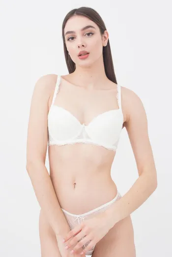 Бюстгальтер мереживний з формованою чашкою Camilla 1212/01 N Giulia (whisper white),білий