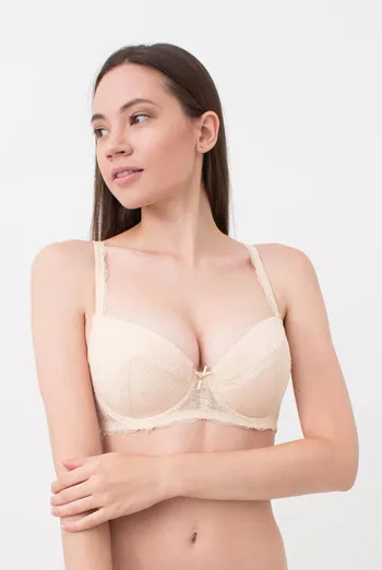 Бюстгальтер мереживний з формованою чашкою Camilla 1212/01 N Giulia (beige), бежевий Бюстгальтер мереживний з формованою чашкою Camilla 1212/01 N Giulia (beige), бежевий