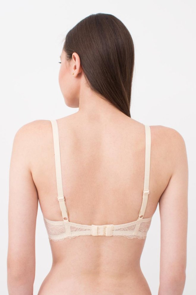 Бюстгальтер кружевной с формованной чашкой Camilla 1212/01 N Giulia (beige), бежевый