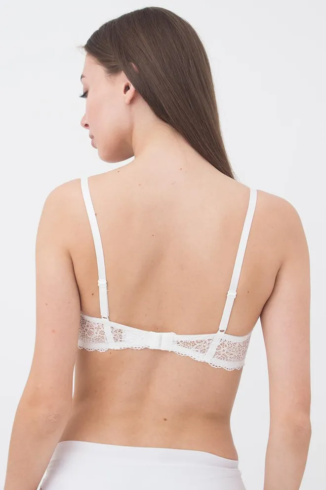 Бюстгальтер кружевной со съемным пуш-апом Camilla 1212/01 Giulia (whisper white)