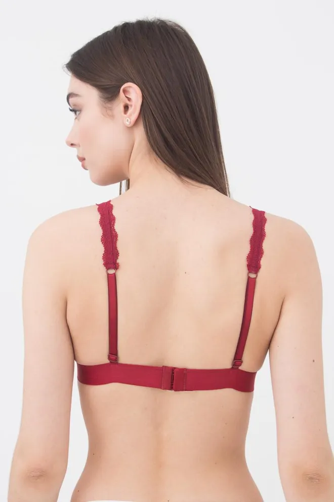 Бюстгальтер бралетт мереживний Carmelita 1601/31 Giulia (bordo)