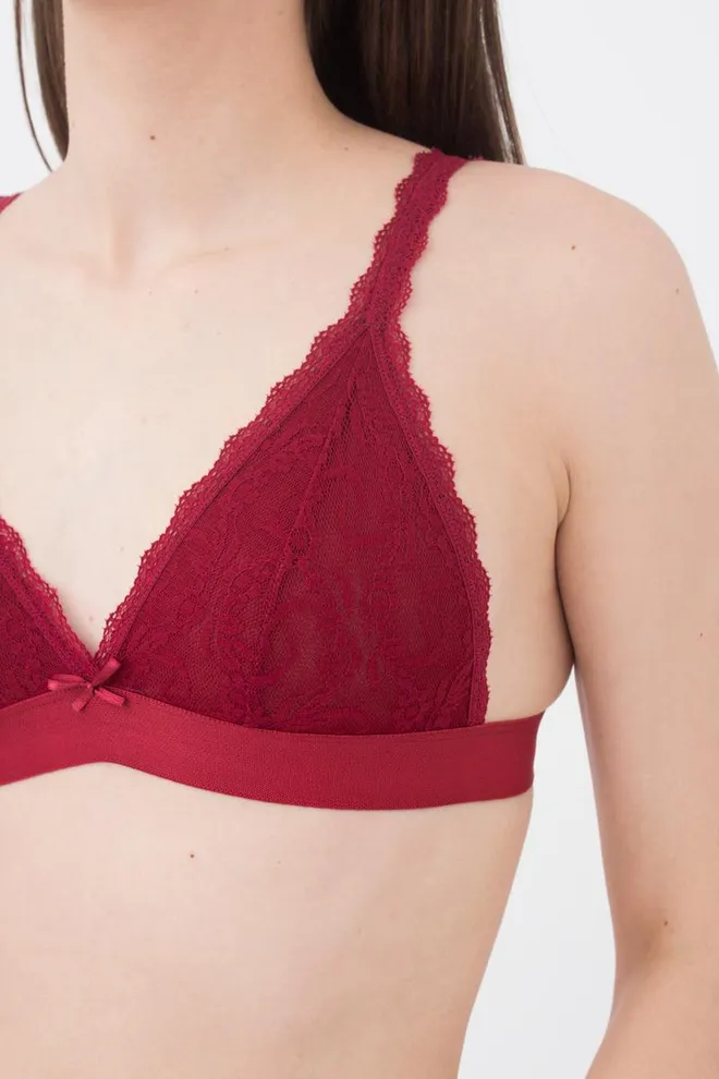 Бюстгальтер бралетт мереживний Carmelita 1601/31 Giulia (bordo)