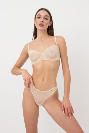 Мережевний бюстгальтер на кісточках Cheril 1610/044 Giulia (beige) Мережевний бюстгальтер на кісточках Cheril 1610/044 Giulia (beige)