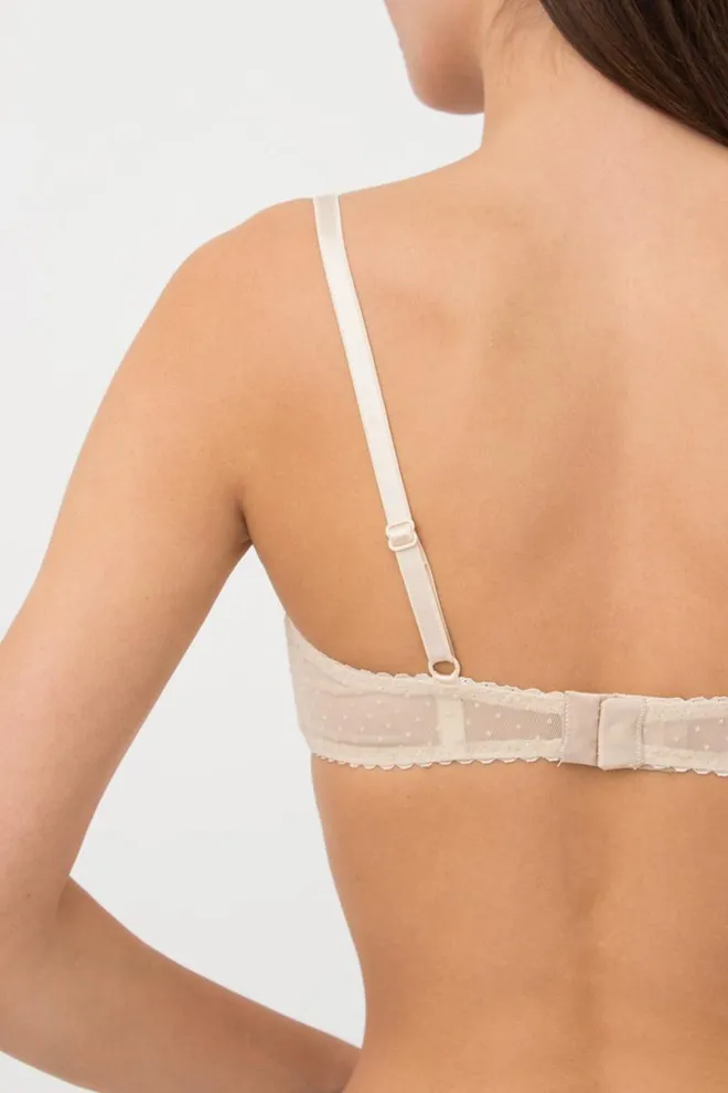 Кружевной бюстгальтер на косточках Cheril 1610/04 Giulia (beige)