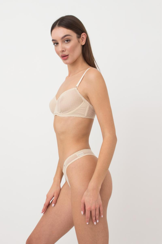 Мережевний бюстгальтер на кісточках Cheril 1610/044 Giulia (beige)