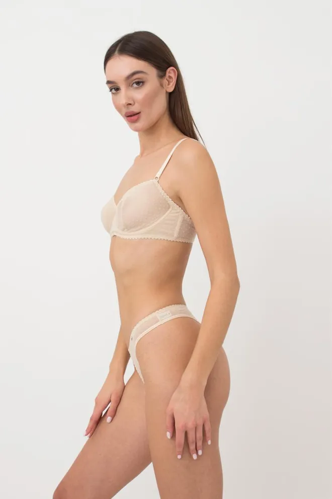 Кружевной бюстгальтер на косточках Cheril 1610/04 Giulia (beige)