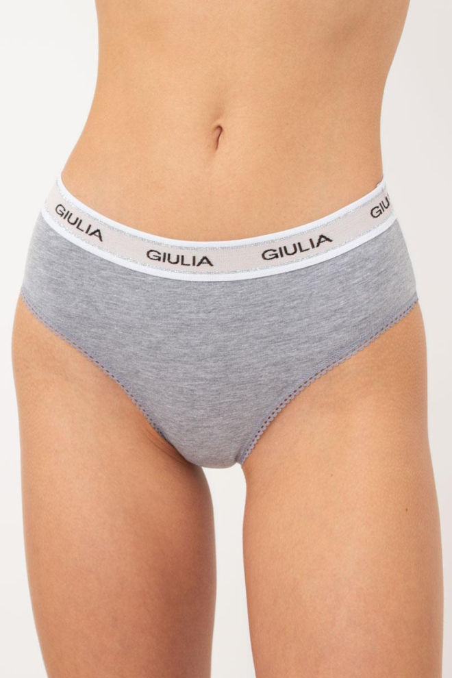 Жіночі труси бразиліана Cotton fit 2222/60 Giulia (grey melange)