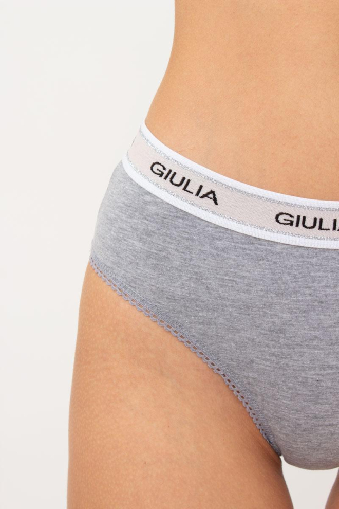 Жіночі труси бразиліана Cotton fit 2222/60 Giulia (grey melange)