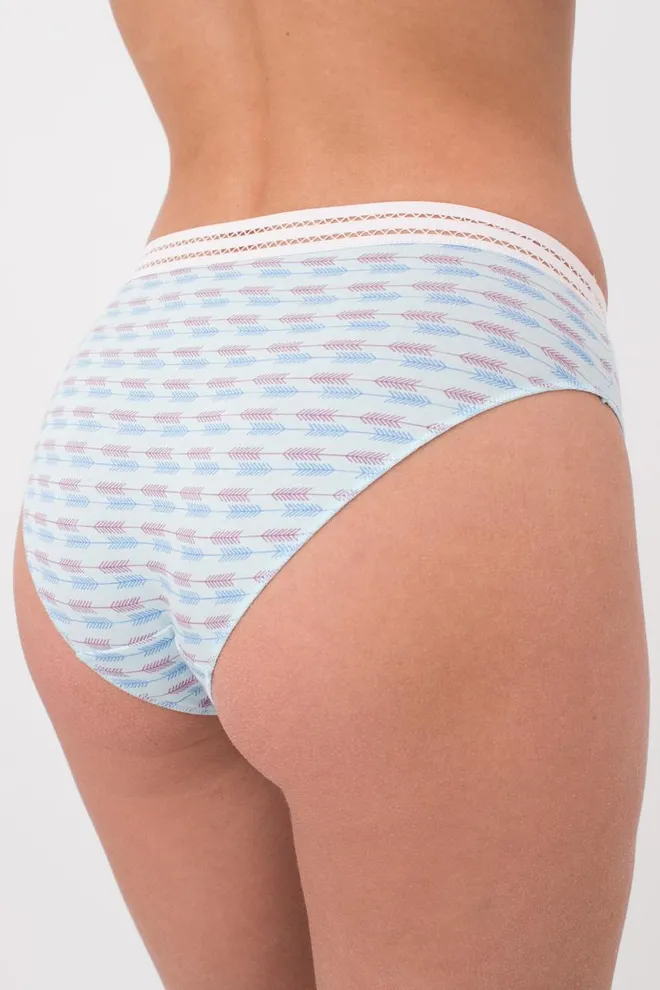 Женские трусы слипы Cotton print 2301/06 Giulia (blue arrows)