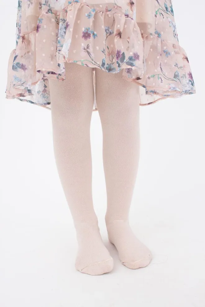 Детские однотонные хлопковые колготки D025 Kids Giulia (panna)