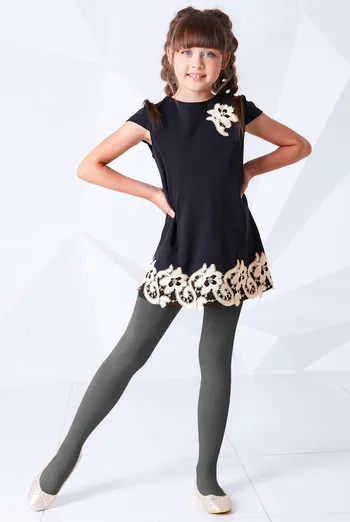 D025 TEEN GIRL CLASSIC MELANGE Однотонные детские хлопковые колготки TM GIULIA (deep grey melange) D025 TEEN GIRL CLASSIC MELANGE Однотонные детские хлопковые колготки TM GIULIA (deep grey melange)