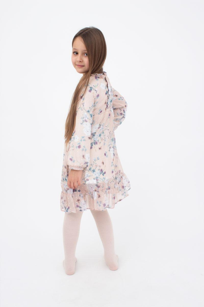 Дитячі однотонні бавовняні колготки D025 Teen girl classic Giulia (panna)