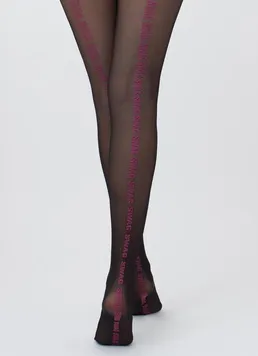 Колготки с надписью Dazzle 40 den model 1 Giulia (nero)