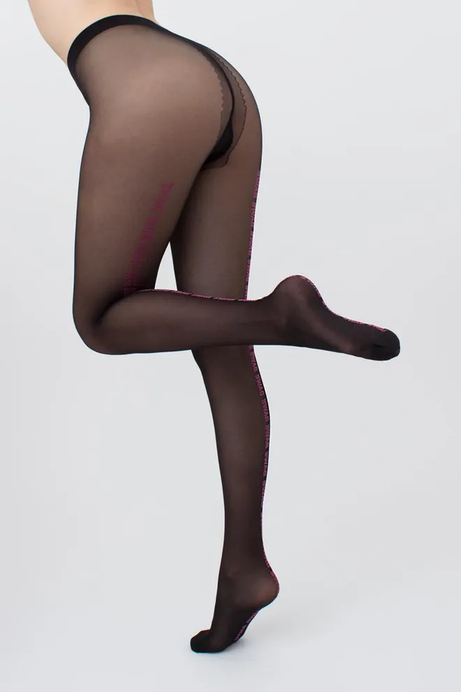 Колготки з написом Dazzle 40 den model 1 Giulia (nero)