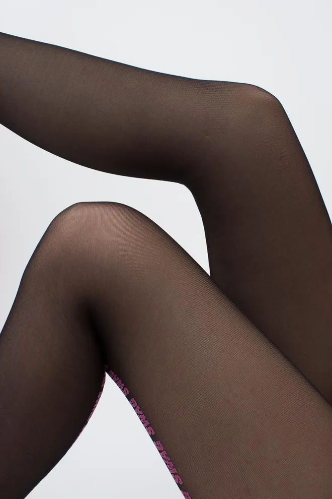 Колготки з написом Dazzle 40 den model 1 Giulia (nero)