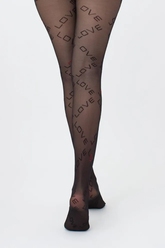 Колготки с надписью Dazzle 40 den model 2 Giulia (nero)