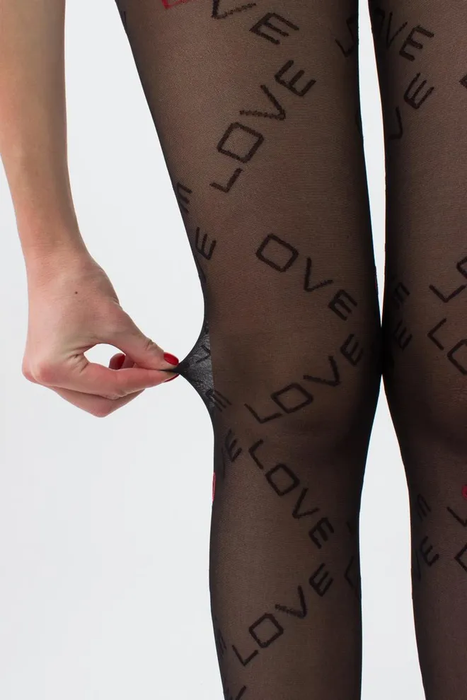 Колготки с надписью Dazzle 40 den model 2 Giulia (nero)