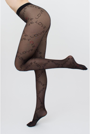 Колготки з написом Dazzle 40 den model 2 Giulia (nero)