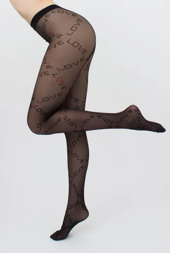 Колготки з написом Dazzle 40 den model 2 Giulia (nero) Колготки з написом Dazzle 40 den model 2 Giulia (nero)