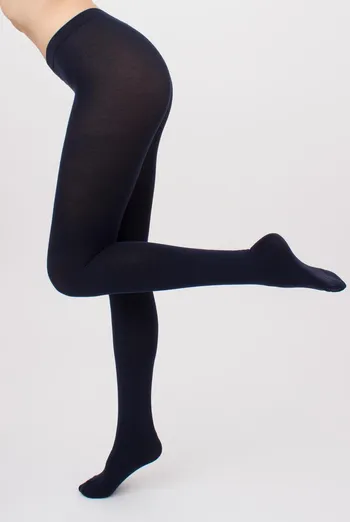 Теплі бавовняні колготки Delicate cotton 150 den Giulia (navy) Теплі бавовняні колготки Delicate cotton 150 den Giulia (navy)