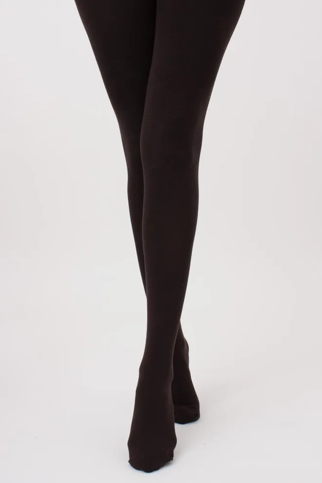 Теплі бавовняні колготки Delicate cotton 150 den Giulia (caffe)