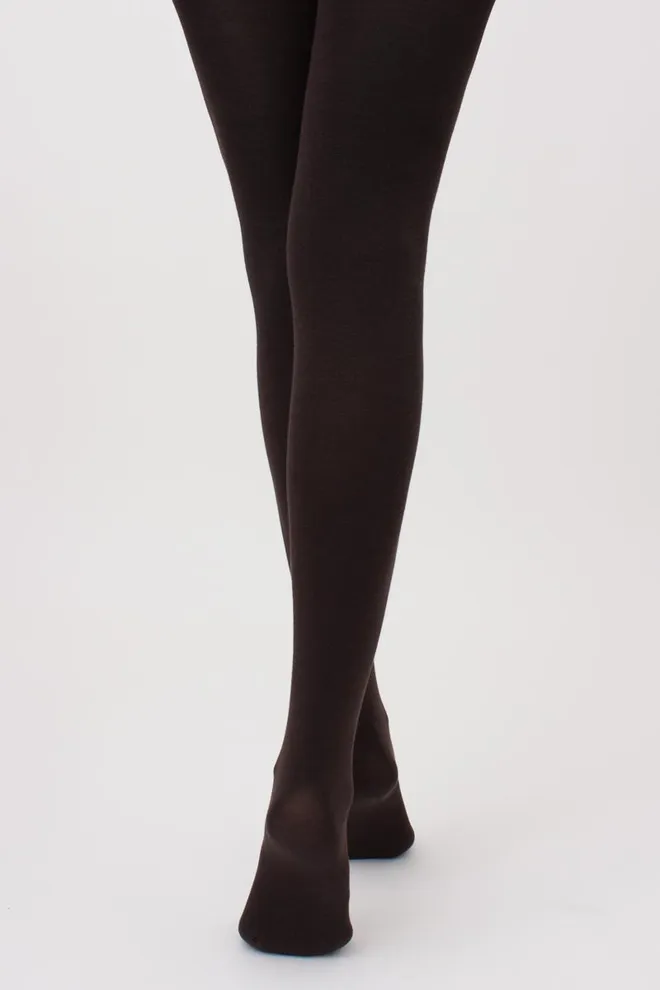 Теплі бавовняні колготки Delicate cotton 150 den Giulia (caffe)