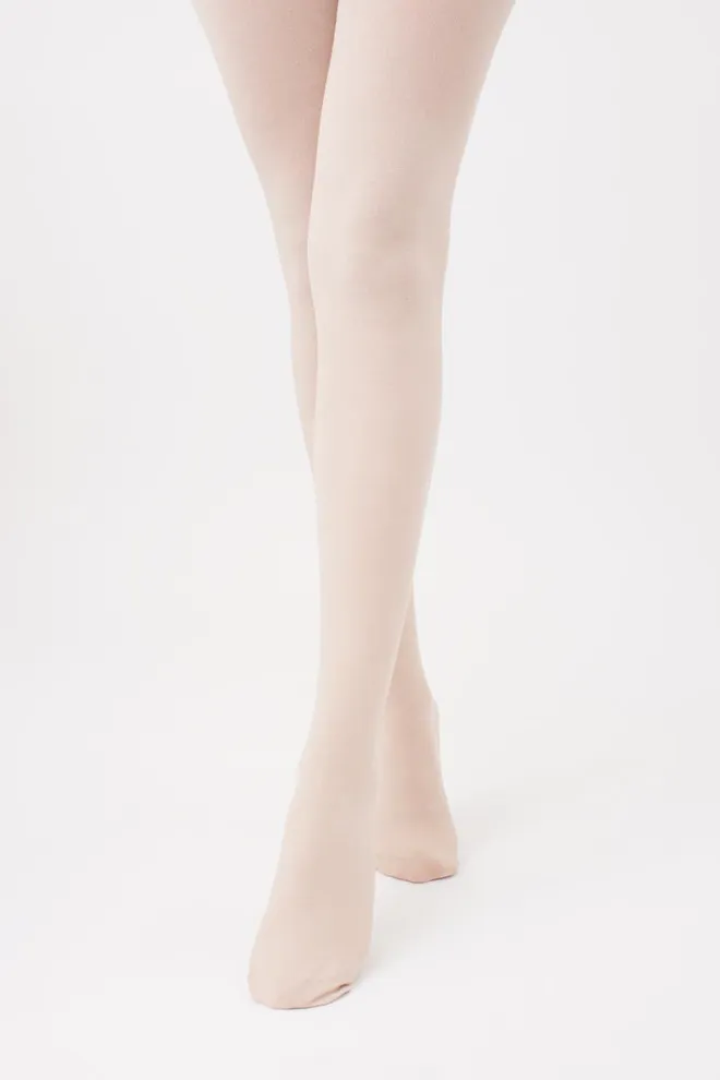 Теплые хлопковые колготки Delicate cotton 150 den Giulia (linen)