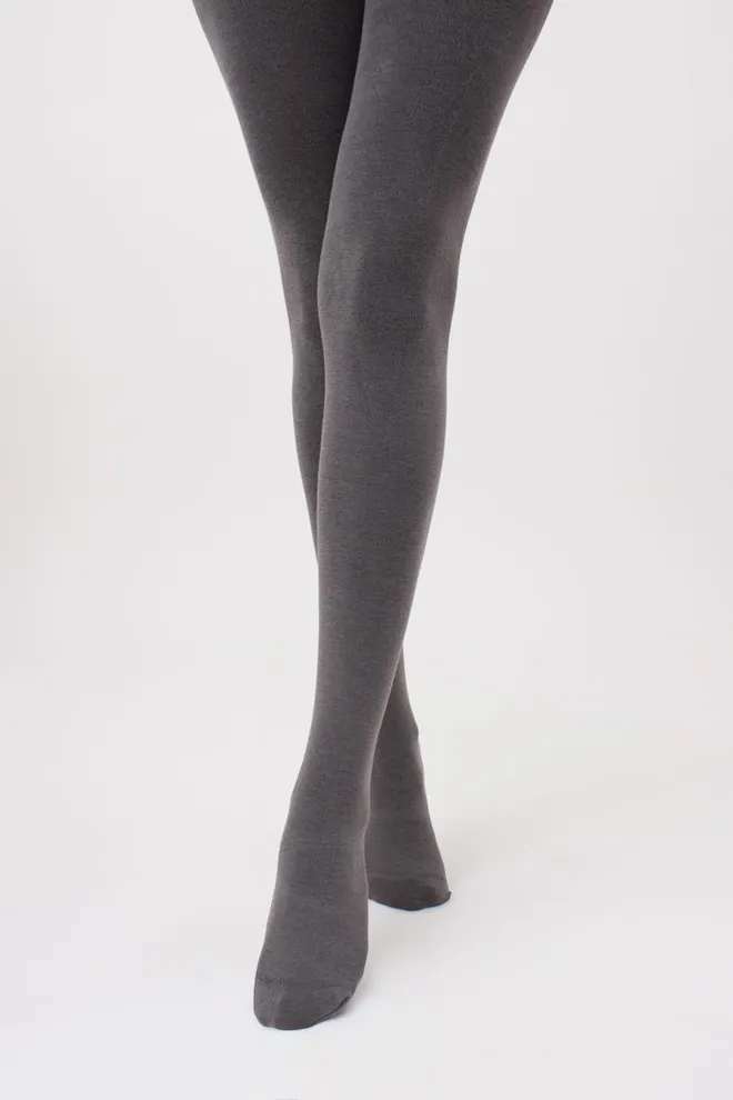 Теплые хлопковые колготки Delicate cotton 150 den Giulia (shark)