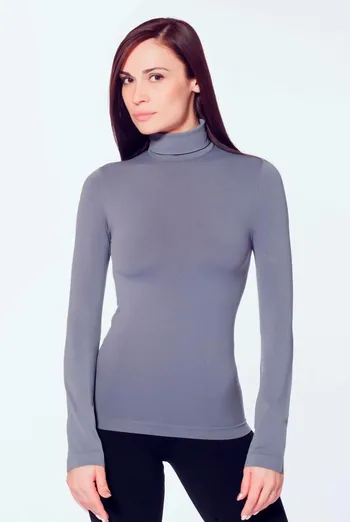 Бесшовная водолазка DOLCEVITA MANICA LUNGA Giulia (sharkskin), серый