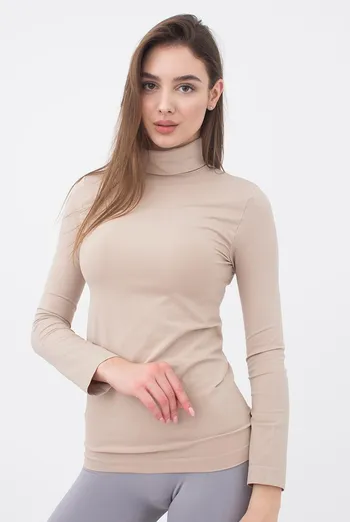 Безшовна водолазка DOLCEVITA MANICA LUNGA Giulia (naturale), бежевий Безшовна водолазка DOLCEVITA MANICA LUNGA Giulia (naturale), бежевий