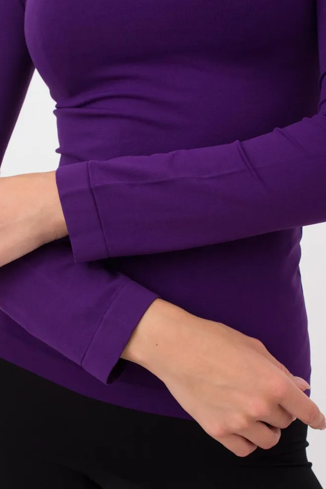 Безшовна водолазка DOLCEVITA MANICA LUNGA Giulia (viola), фіолетовий