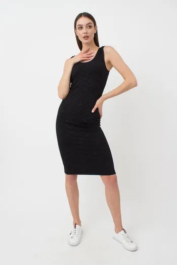 Безшовна сукня DRESS RIB WELLNESS Giulia (black), чорний
