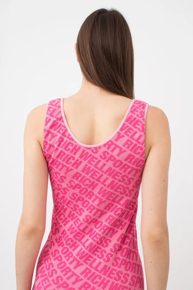 Безшовна сукня DRESS RIB WELLNESS Giulia (bubblegum), рожевий
