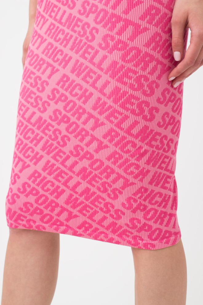 Безшовна сукня DRESS RIB WELLNESS Giulia (bubblegum), рожевий