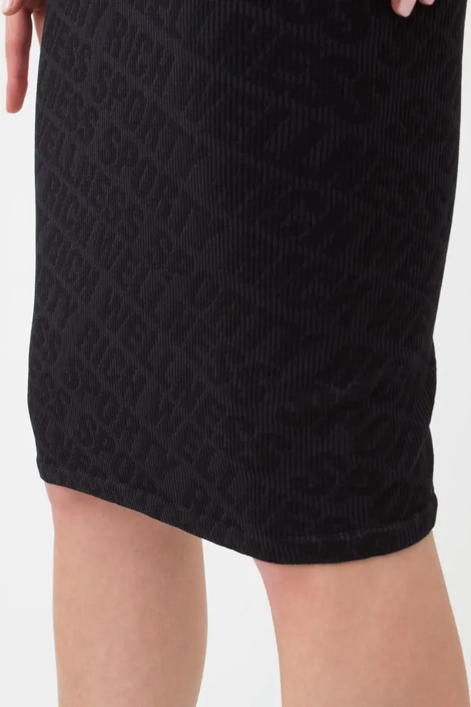 Безшовна сукня DRESS RIB WELLNESS Giulia (black), чорний