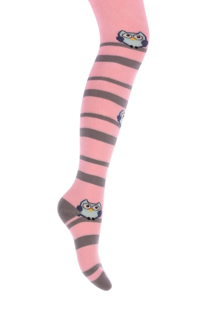 Детские колготки с рисунком DTe-002 Giulia (pearl)