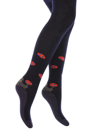 DTe-003 Дитячі махрові колготки TM GIULIA (navy), чорний DTe-003 Дитячі махрові колготки TM GIULIA (navy), чорний