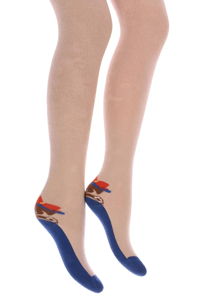 Детские колготки с рисунком DTe-004 Giulia (panna)