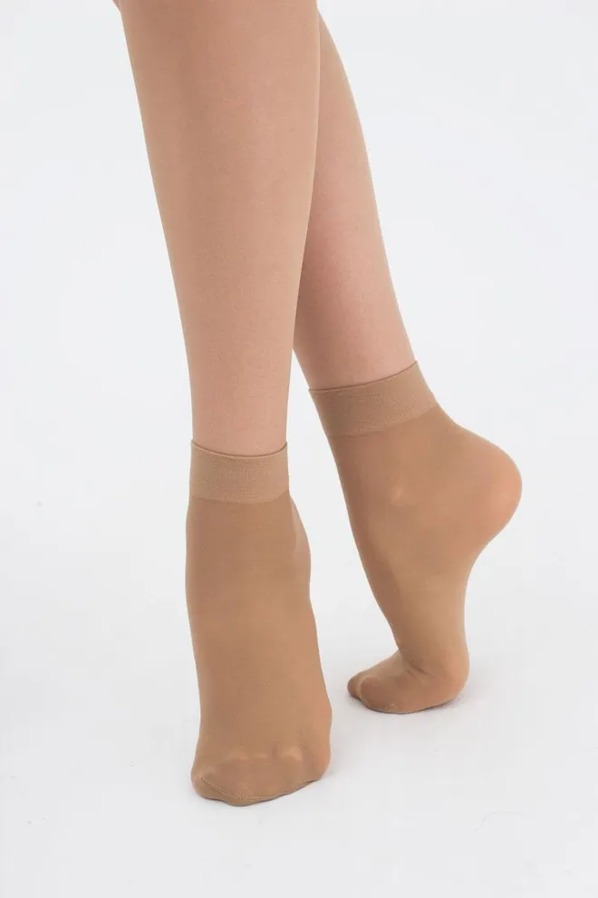 Шкарпетки Easy 20 den Giulia 2 пари (daino), бежевий