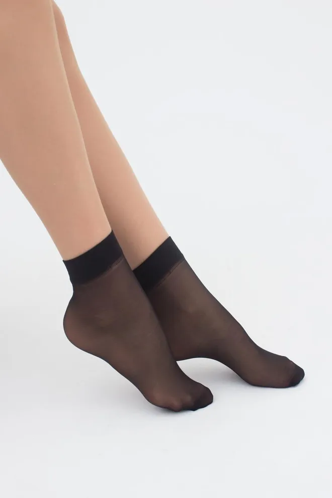 Жіночі шкарпетки Easy 20 den Giulia 2 пари (nero), чорний