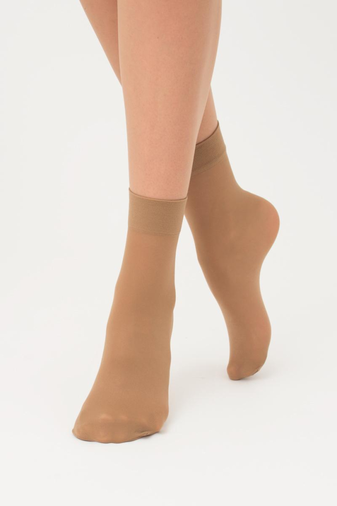 Шкарпетки Easy 40 den Giulia 2 пари (caramel), бежевий