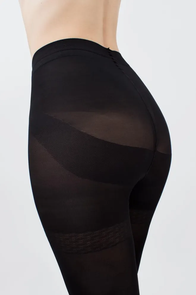 Класичні утягуючі колготки Effect up 100 den Giulia (nero), чорний