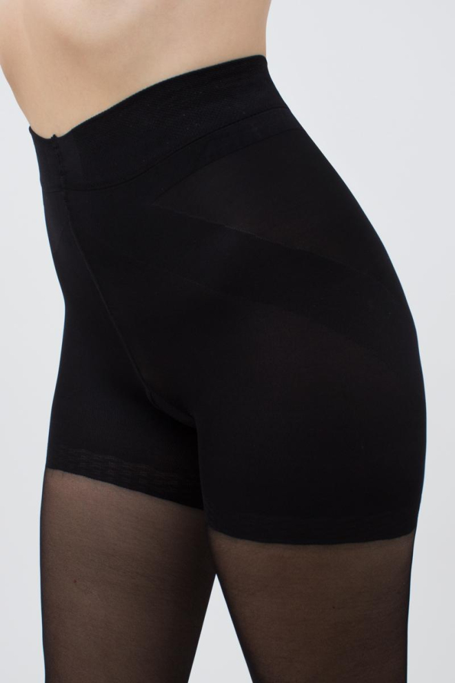 Класичні утягуючі колготки Effect up 40 den Giulia (nero), чорний
