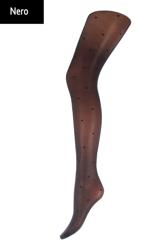Колготки утягивающие в горох Effect up Amalia 40 den Giulia (nero)