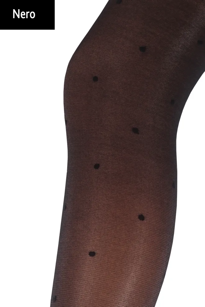 Колготки утягивающие в горох Effect up Amalia 40 den Giulia (nero)