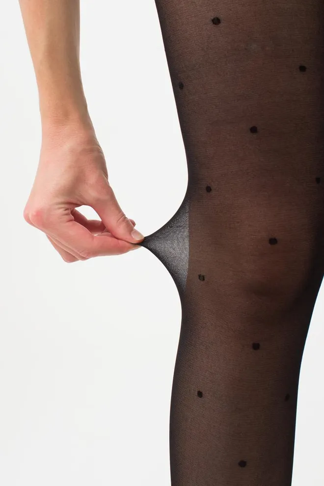 Колготки утягивающие в горох Effect up Amalia 40 den Giulia (nero)