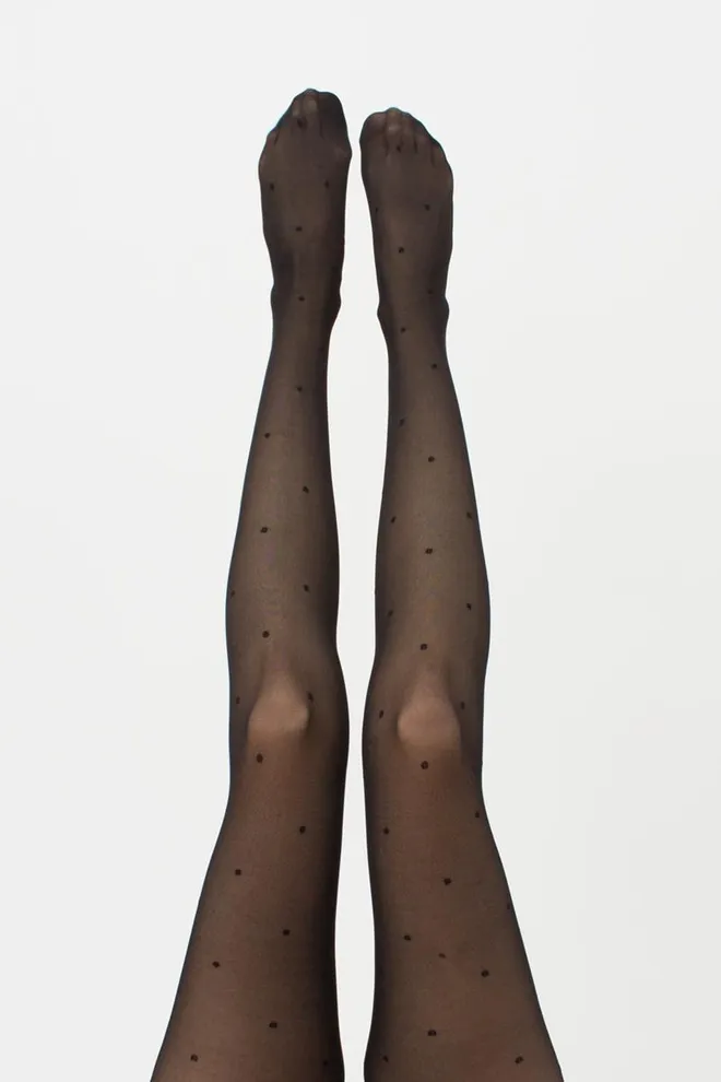 Колготки утягивающие в горох Effect up Amalia 40 den Giulia (nero)