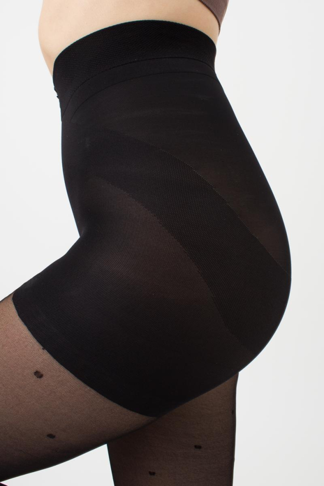 Колготки утягуючі в горох Effect up Amalia 40 den Giulia (nero)